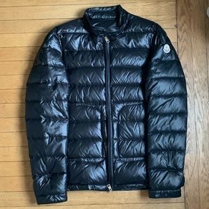 Black Men’s Moncler Quilted Puffer